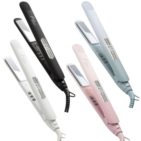 ■髪に潤いを与える■ ヘアアイロン ストレートアイロン ストレート サロンムーン ヘアーアイロン 前髪アイロン ストレートヘアアイロン プレゼント 24mm15mm