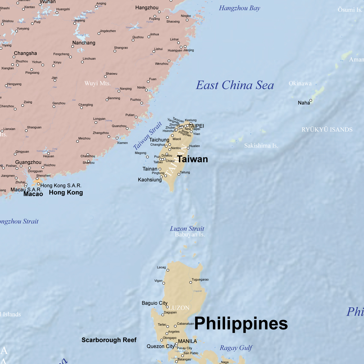 世界地図 東南アジア