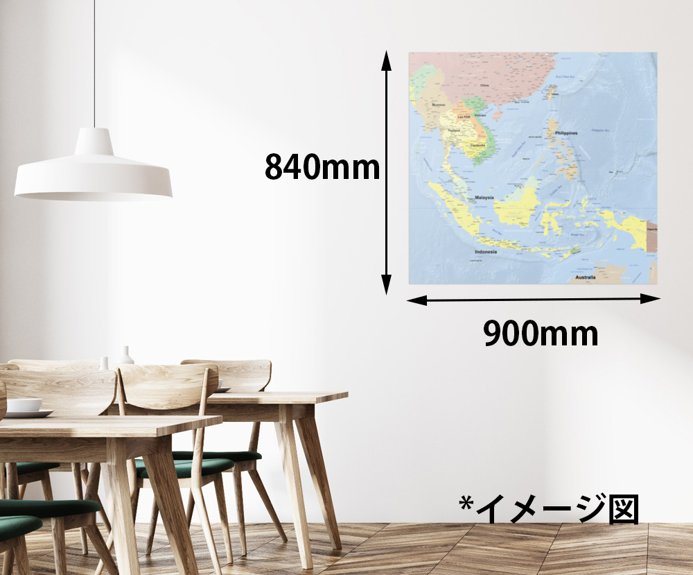 世界地図 東南アジア