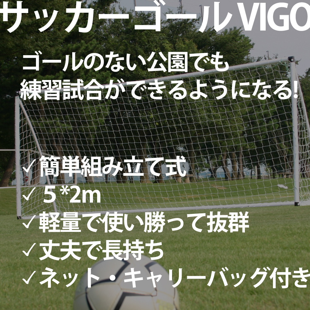 サッカーゴール VIGO 5M 組立式 少年用 ゴール