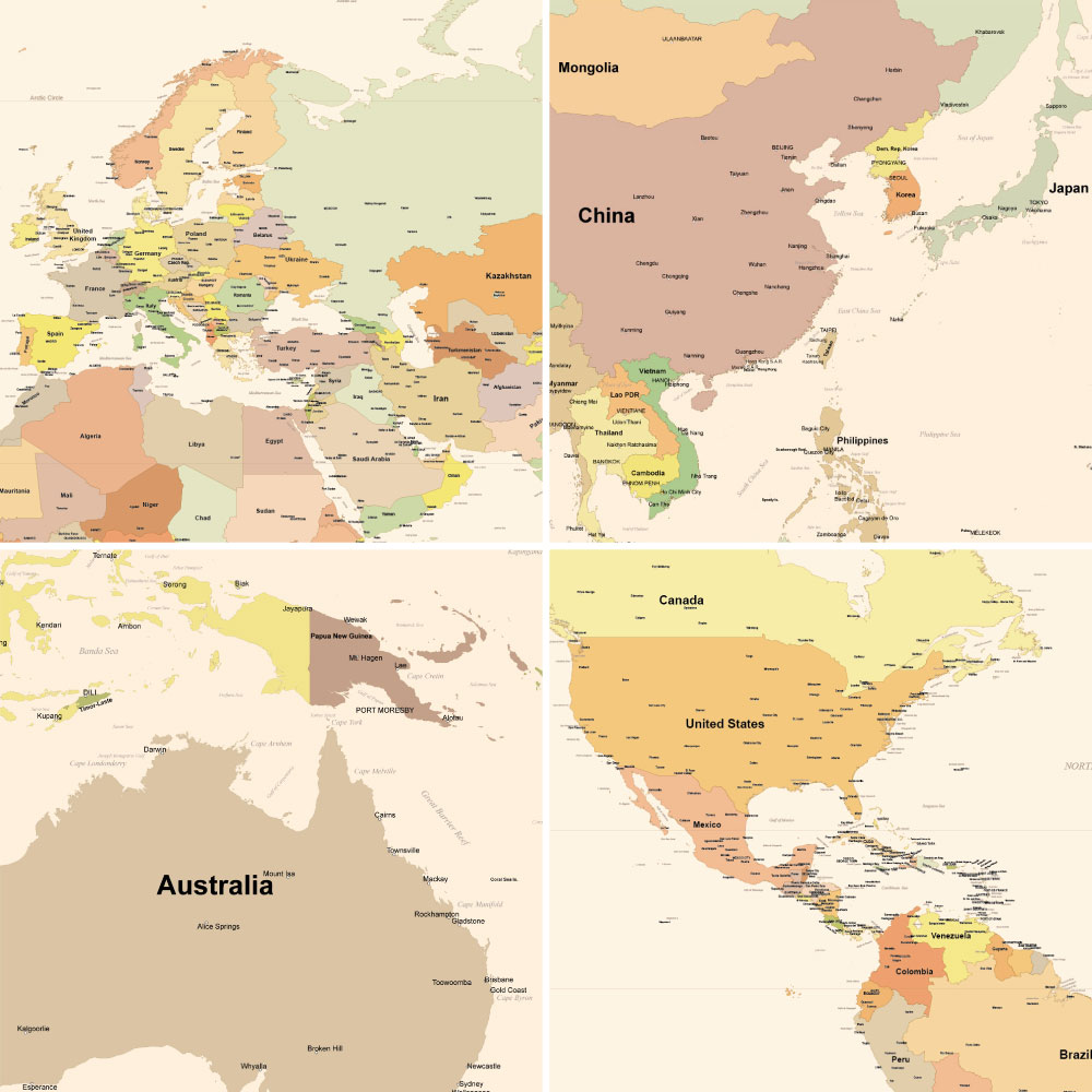 世界地図 アンティーク