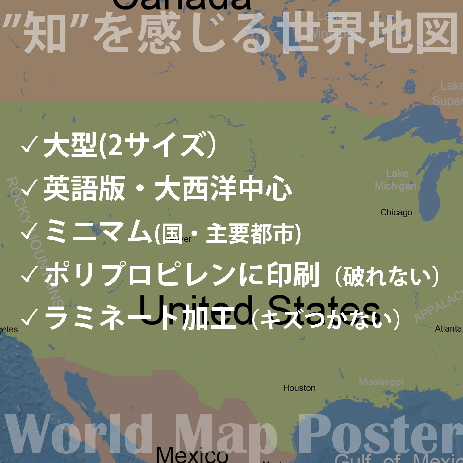 世界地図 スタンダード