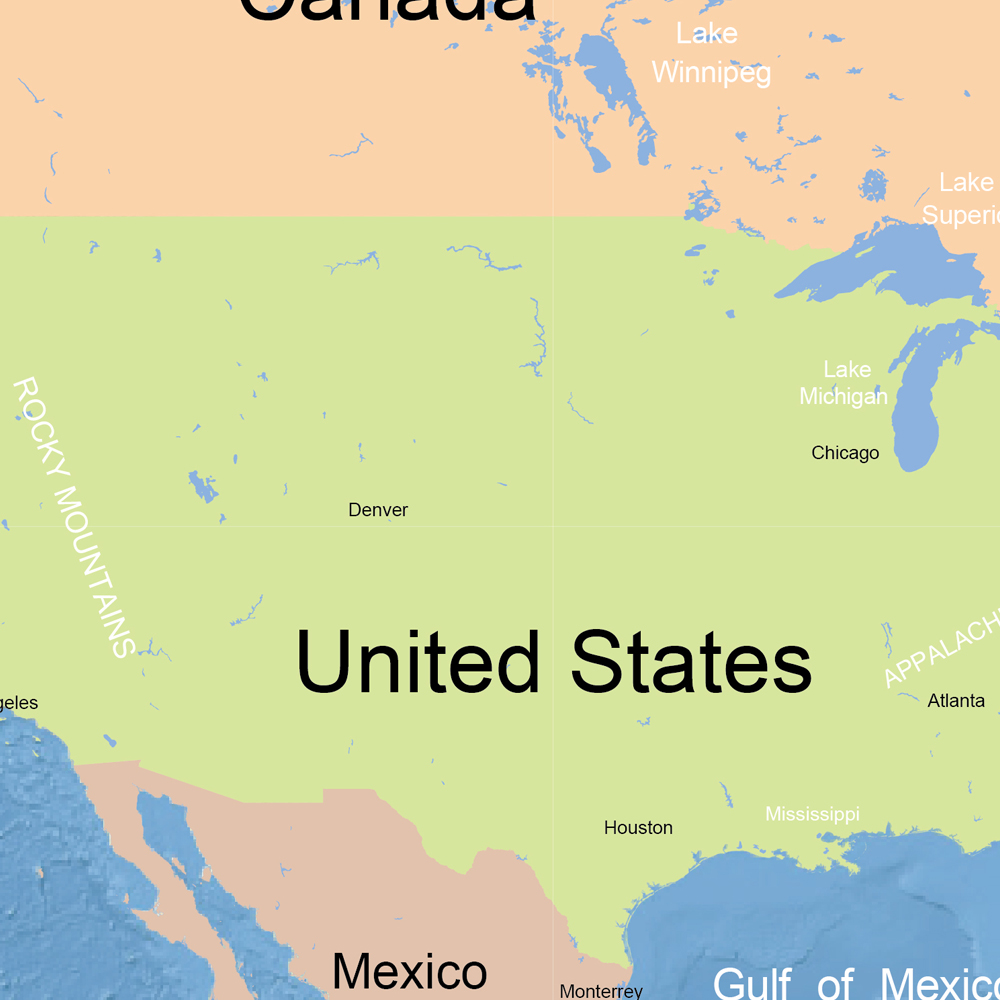 世界地図 スタンダード