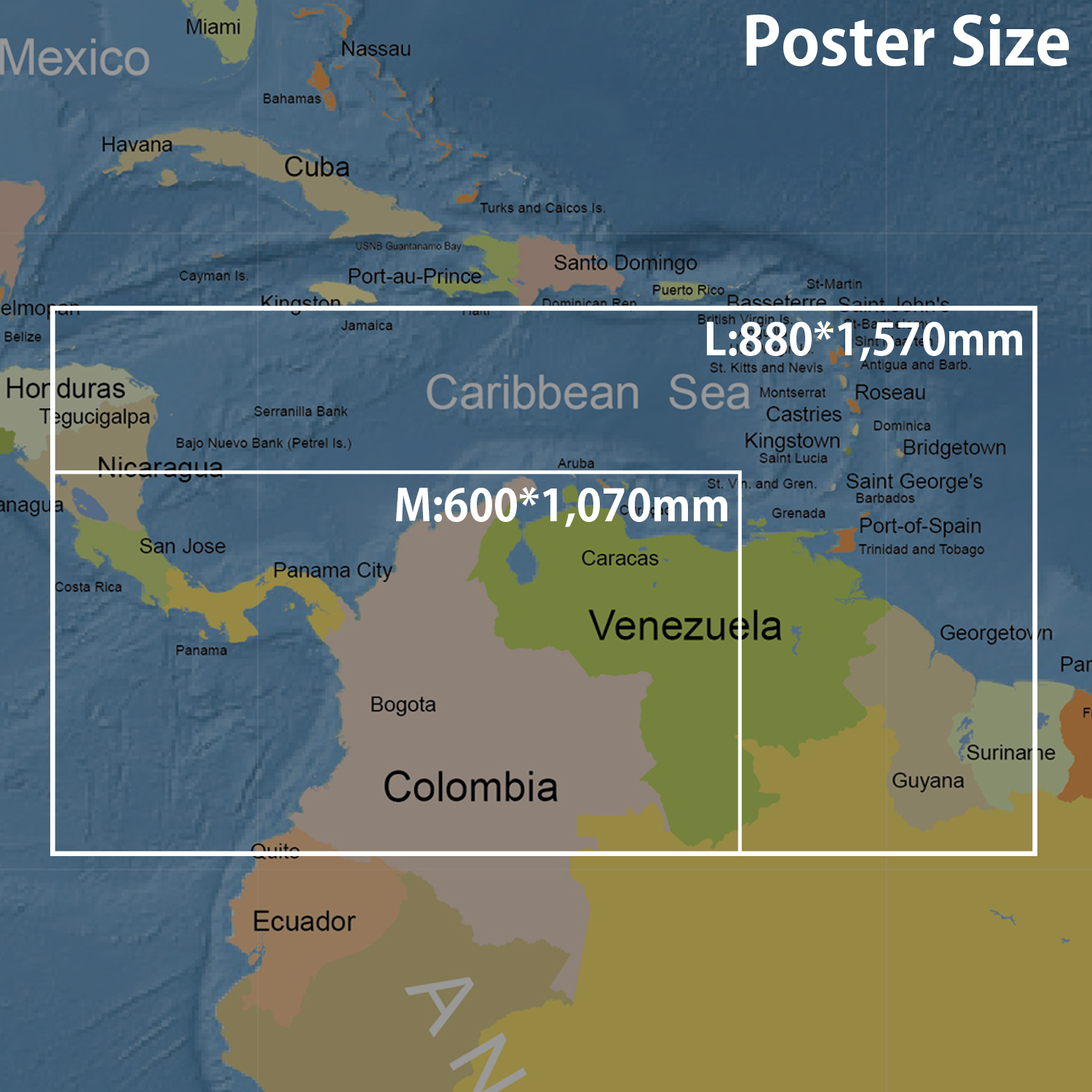 世界地図 スタンダード