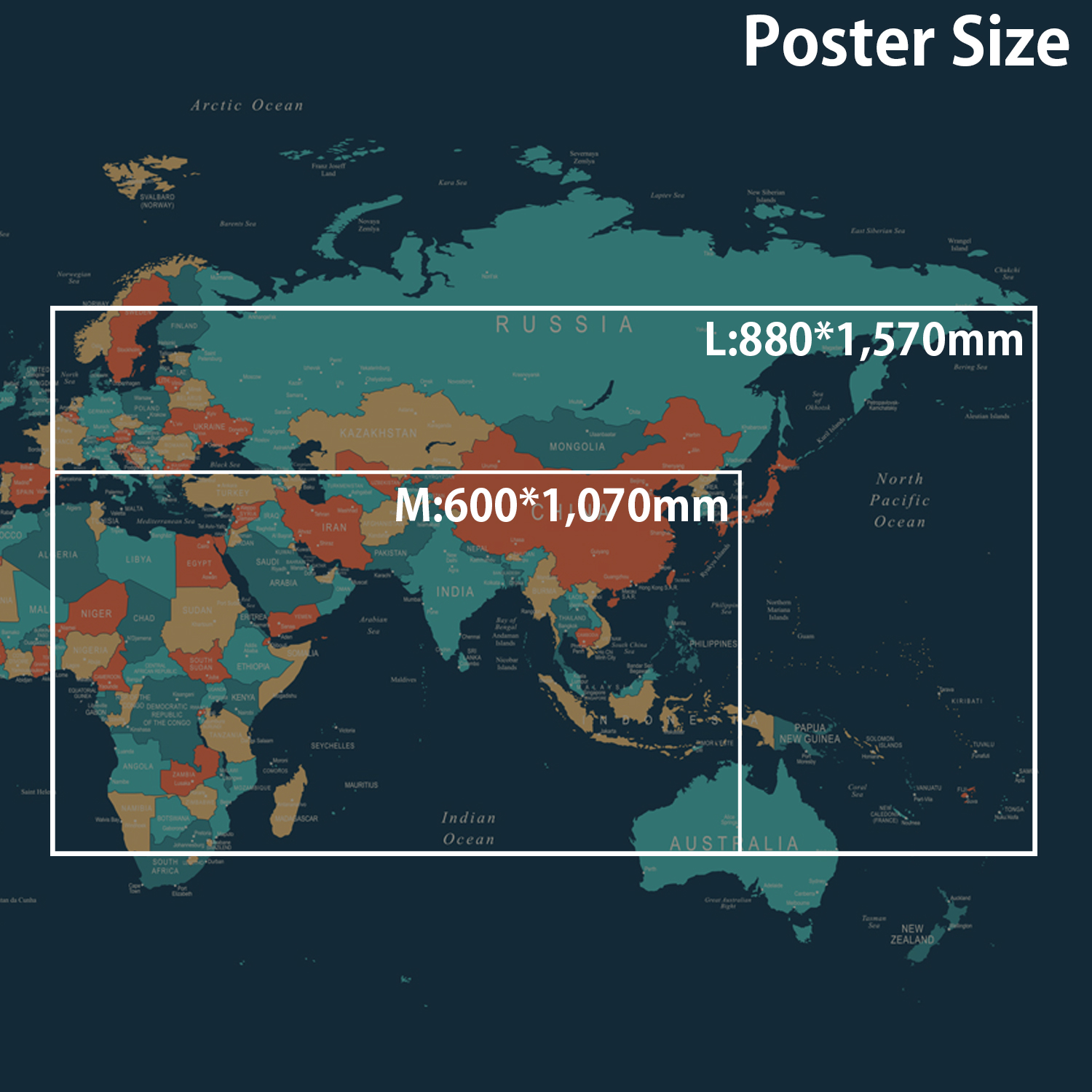 世界地図 スタンダード