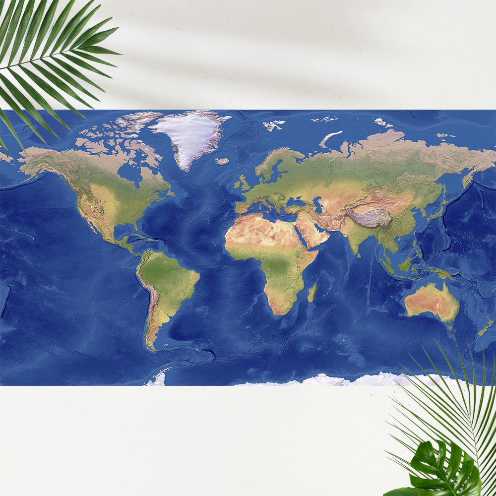 額装品/Old World Map Blue/ポスター 額装品/Old World Map Blue/ポスター 額装品/Old World Map Blue