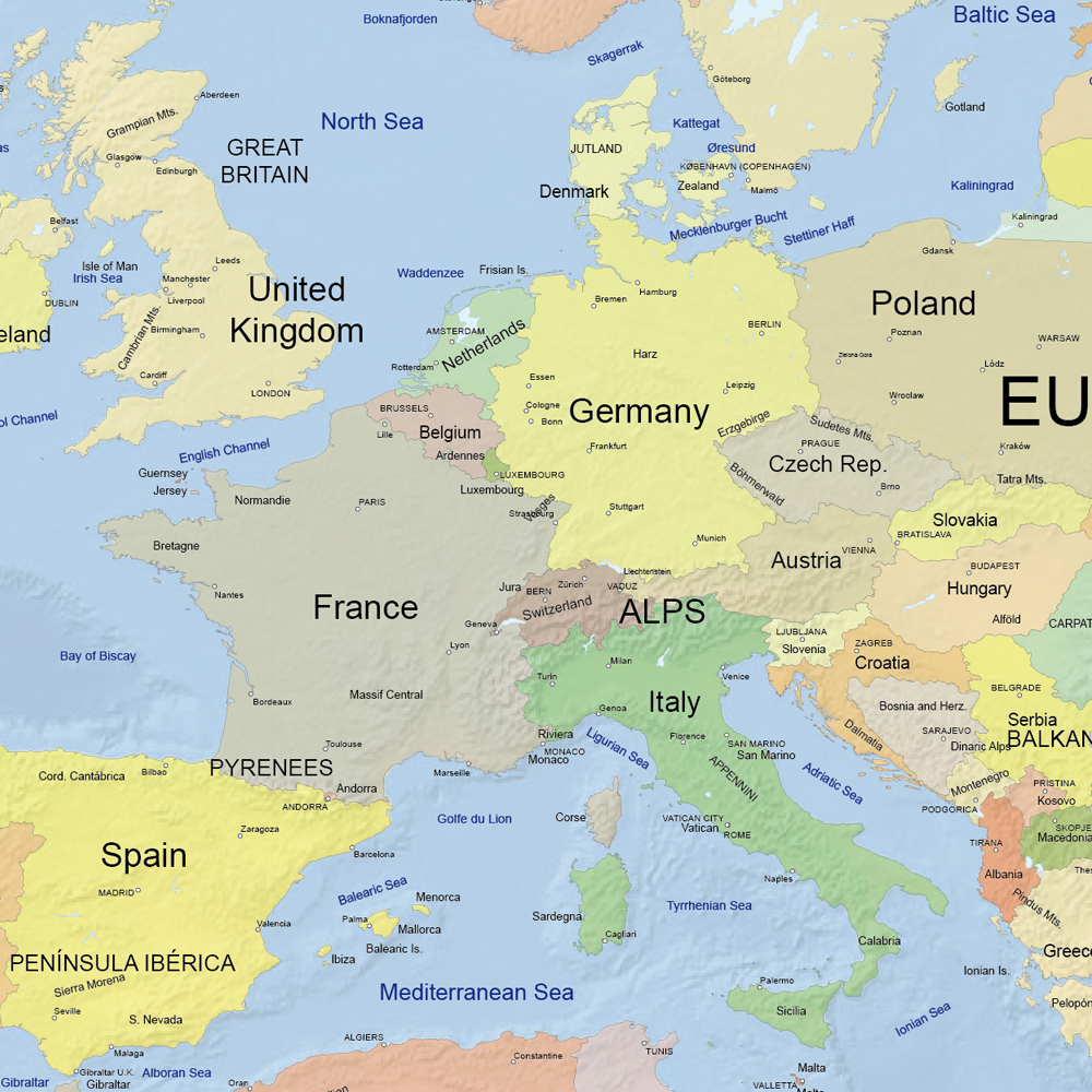 世界地図 スタンダード