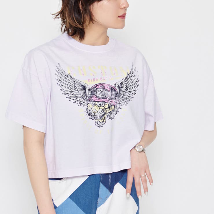 spiritoso スピリトーゾ CUSTOMプリント ショート丈Tシャツ :251472:RAD CHAMP ヤフー店 - 通販 -  Yahoo!ショッピング