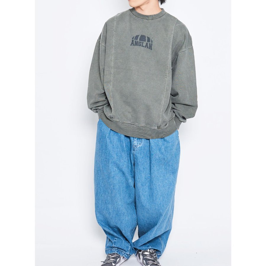 ANGLAN-Stone Vintage Denim Balloon Pants アングラン デニム 