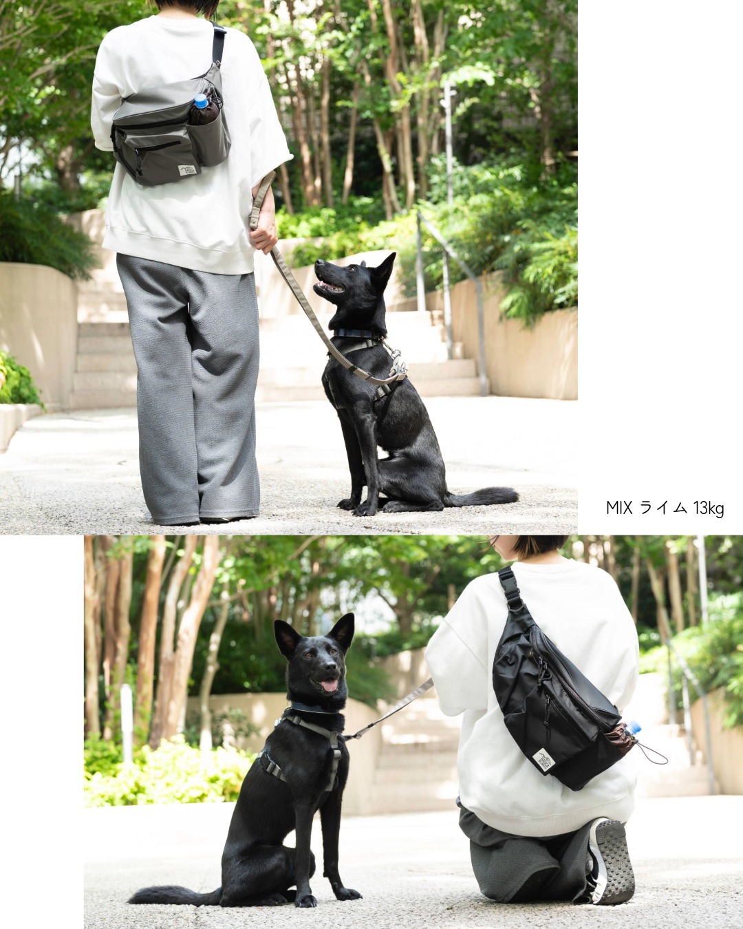 【期間限定セール/まとめ買い】犬 マナー ラディカ コーデュラ 2WAY お散歩ボディバッグ （マナーポーチ付）ウエストポーチ お散歩 メール便不可 | RADICA | 23
