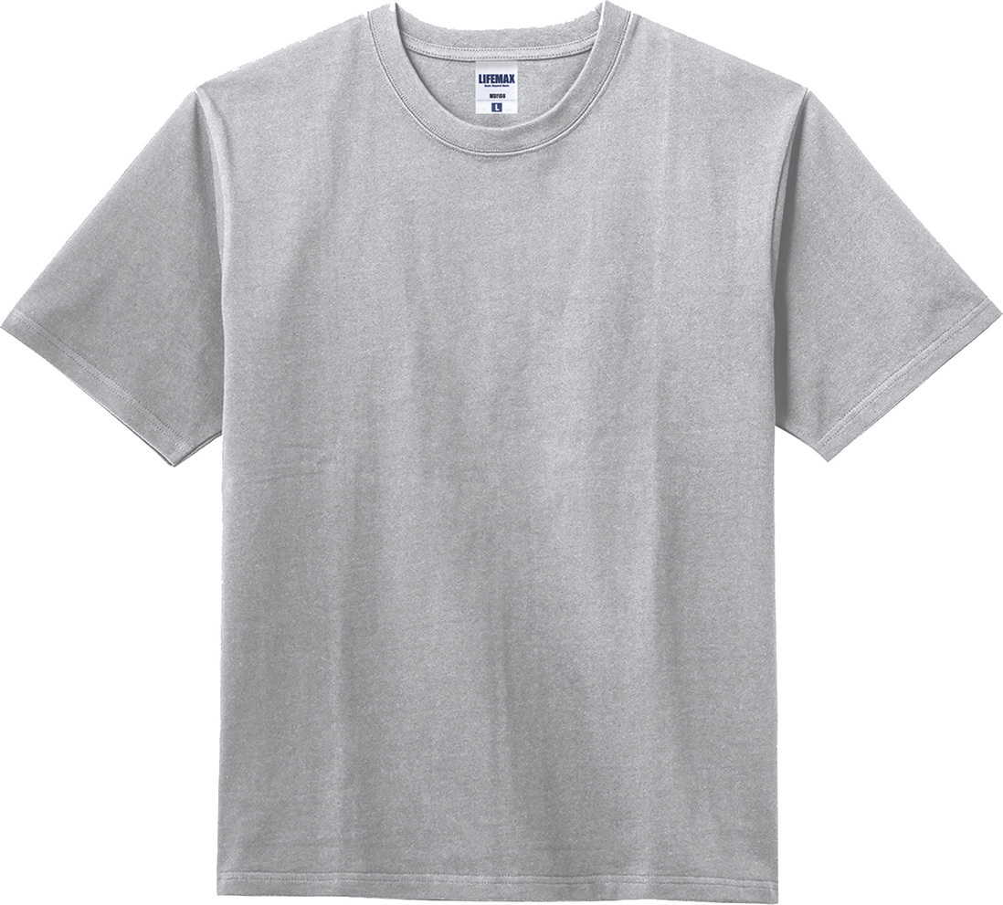 Tシャツ 無地 半袖 透けない 超厚手 10.2オンス ユニセックス ライフマックス スーパーヘビーウェイト コットン 綿100% 激安服 MS1156｜radio-flyer｜03