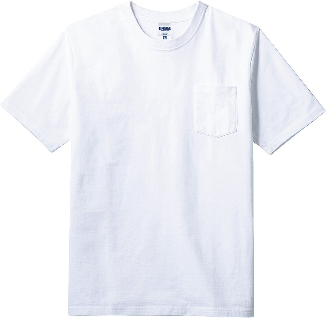 Tシャツ 無地 半袖 透けない 超厚手 10.2オンス ユニセックス ライフマックス スーパーヘビーウェイト ポケット 激安服 MS1157｜radio-flyer｜02
