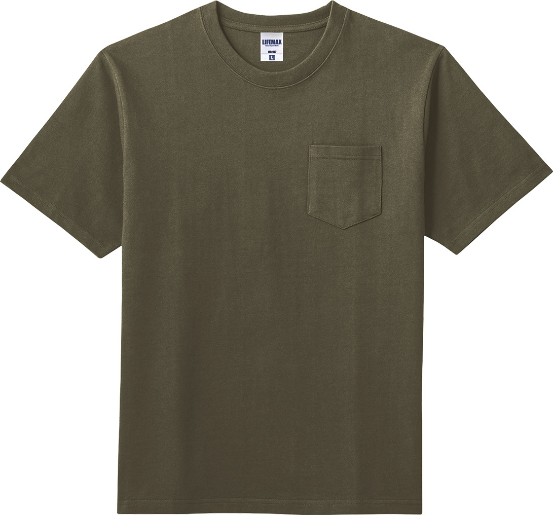 Tシャツ 無地 半袖 透けない 超厚手 10.2オンス ユニセックス ライフマックス スーパーヘビーウェイト ポケット 激安服 MS1157｜radio-flyer｜05