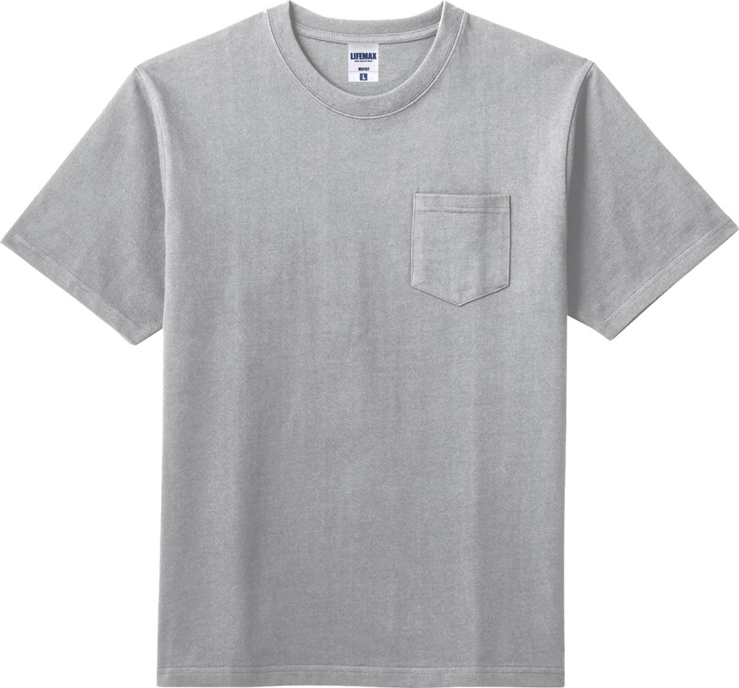 Tシャツ 無地 半袖 透けない 超厚手 10.2オンス ユニセックス ライフマックス スーパーヘビーウェイト ポケット 激安服 MS1157｜radio-flyer｜03