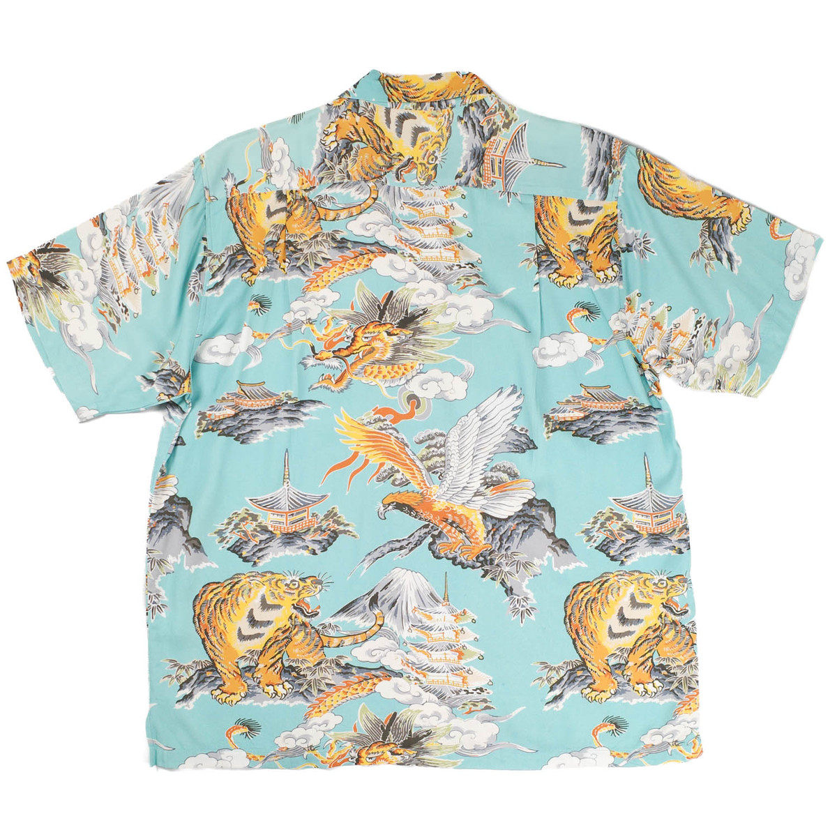 【UT207】 HOUSTON ヒューストン 三つ巴 ALOHA SHIRT 41265 アロハ シャツ | HOUSTON | 03