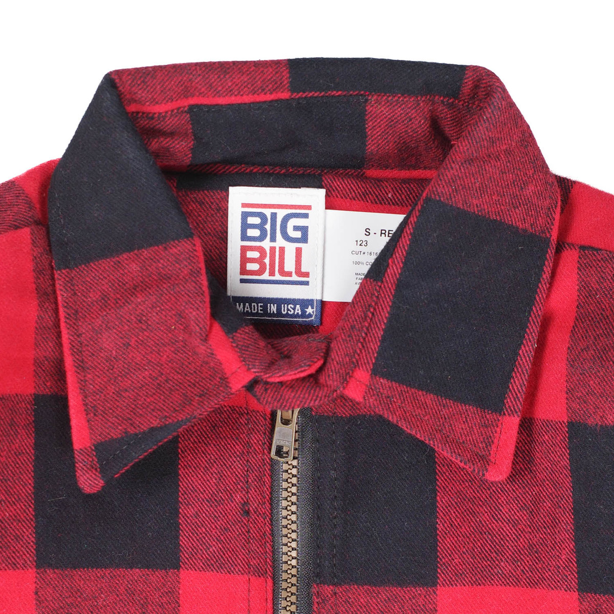 【T18】 BIG BILL ビッグビル　PREMIUM FLANNEL WORK SHIRT WITH ZIPPER　プレミアム　フランネル　ワークシャツ　ジッパー | BIG BILL | 03