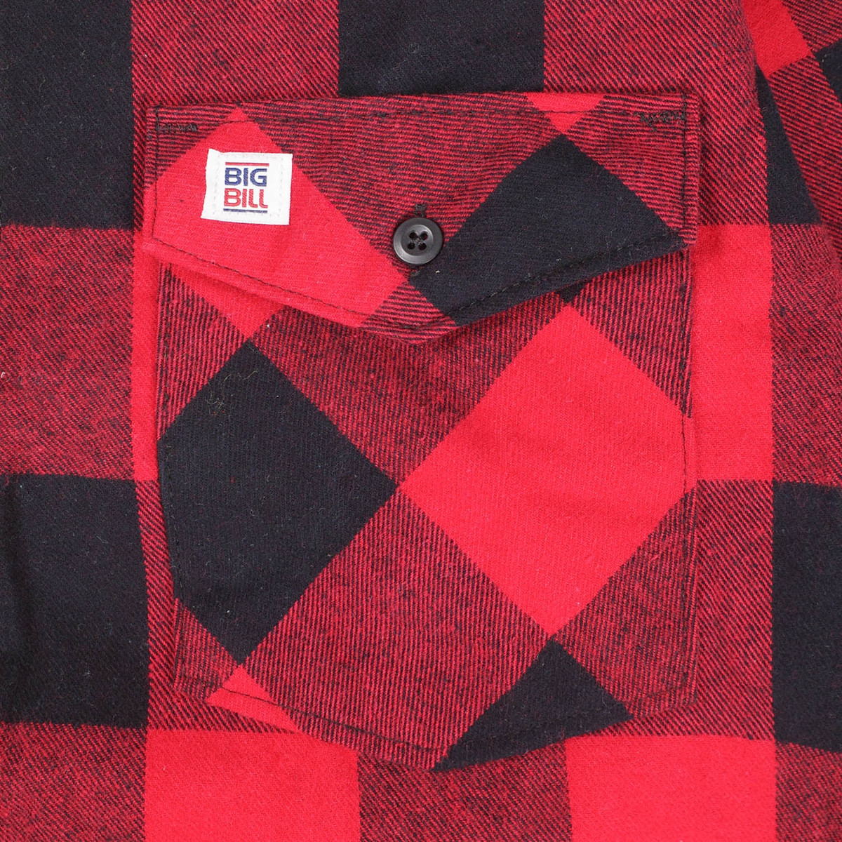 【T18】 BIG BILL ビッグビル　PREMIUM FLANNEL WORK SHIRT WITH ZIPPER　プレミアム　フランネル　ワークシャツ　ジッパー | BIG BILL | 04