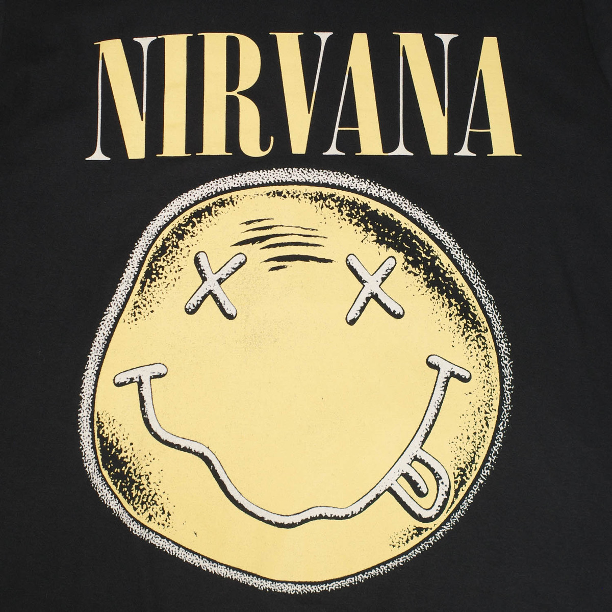 【ROCKOFF3】 ROCK OFF PREMIUM ロックオフ プレミアム NIRVANA HAPPY FACE DIS T-SHIRTS ニルヴァーナ ハッピー フェイス ディス フロント プリント Tシャツ | ROCK OFF | 02