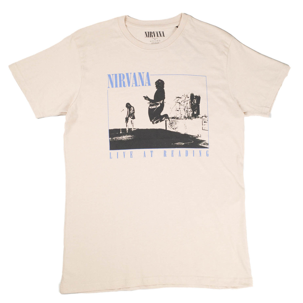 【ROCKOFF3】 ROCK OFF ロックオフ NIRVANA LIVE AT READ T-SHIRTS ニルヴァーナ ライブ アット リード フロント プリント Tシャツ | ROCK OFF