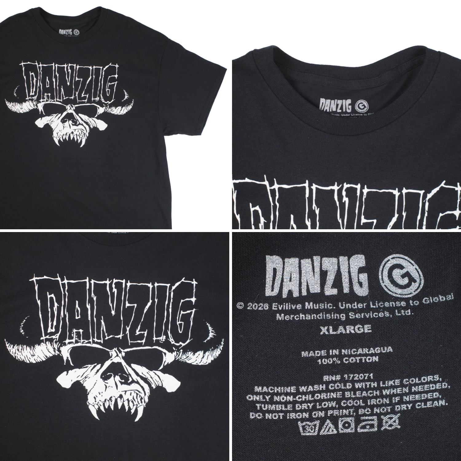 【 GMerch / ジーマーチ 】 Danzig SKELLY LOGO T-SHIRTS ダンジグ スケリー ロゴ Tシャツ バンT TS4402DAN |  | 02