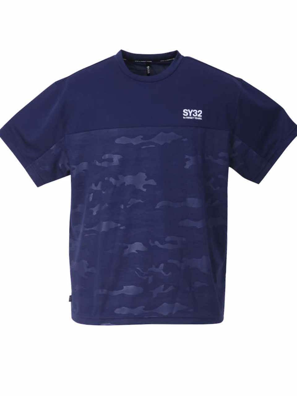 ロゴTシャツ 大きいサイズ メンズ SY32 プリントtシャツ カモフラ 迷彩