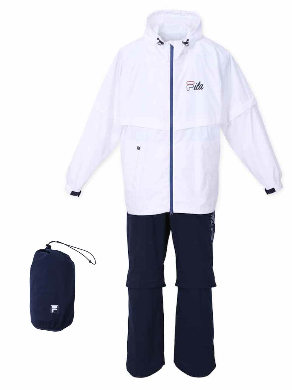 レインウェア 上下 大きいサイズ メンズ 合羽 レインコート FILA GOLF