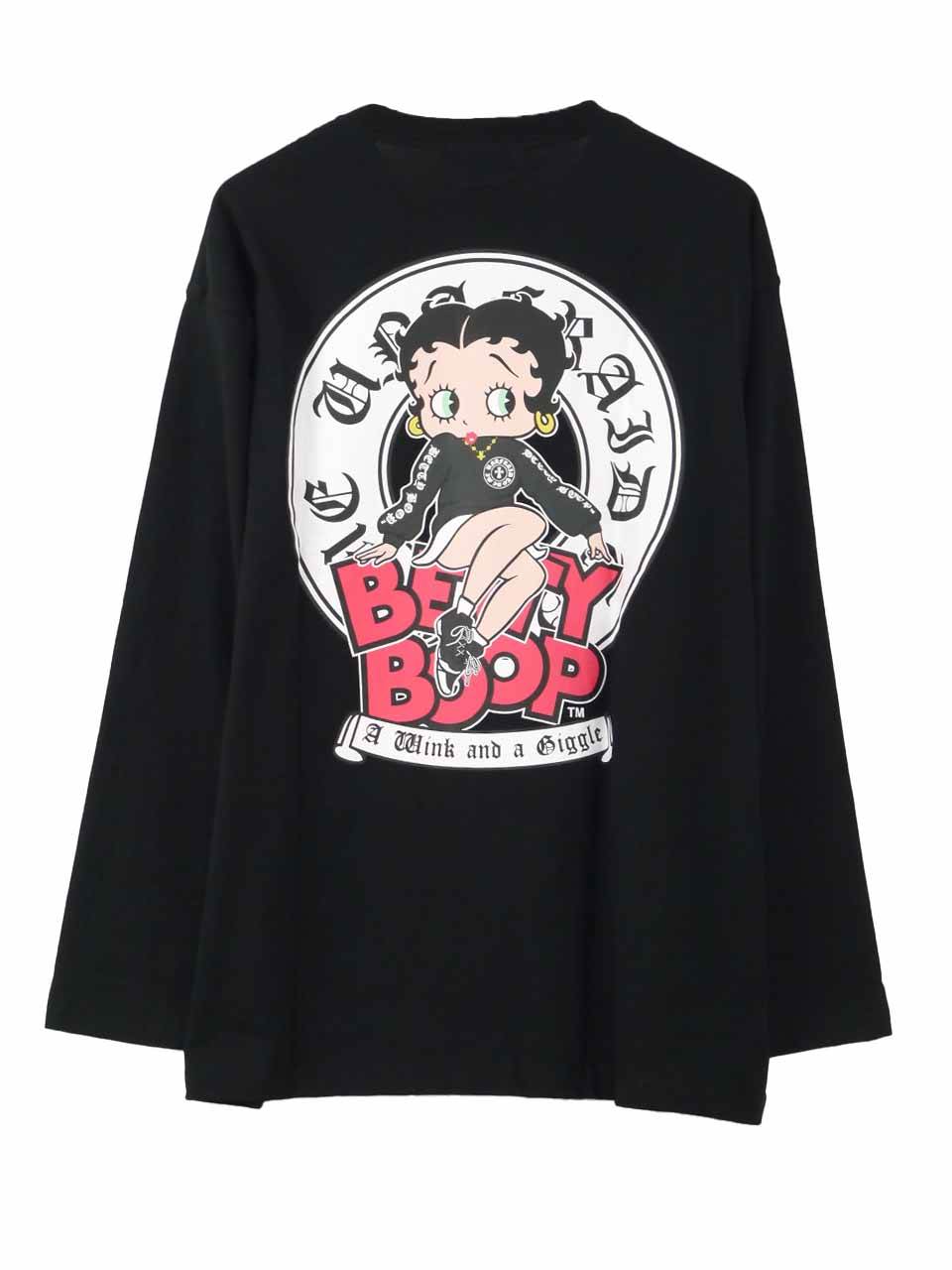 長袖Tシャツ BETTY BOOP 大きいサイズ メンズ プリントT 可愛い