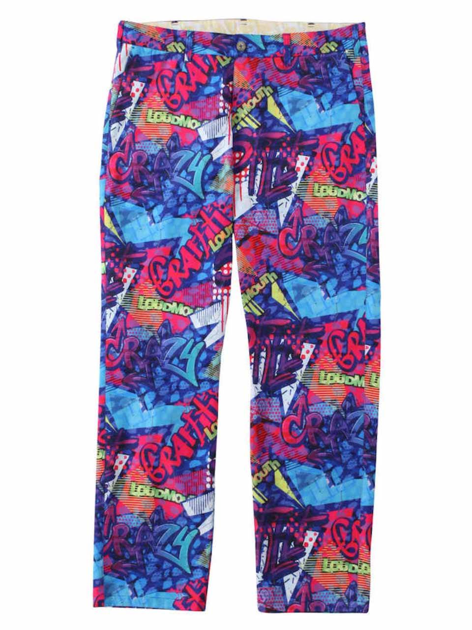 ストレッチパンツ 総柄 大きいサイズ メンズ LOUDMOUTH ラウドマウス