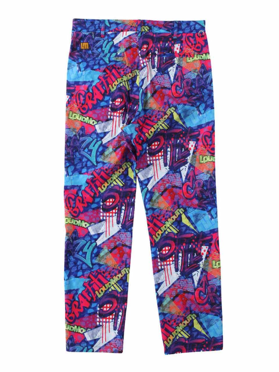 ストレッチパンツ 総柄 大きいサイズ メンズ LOUDMOUTH ラウドマウス