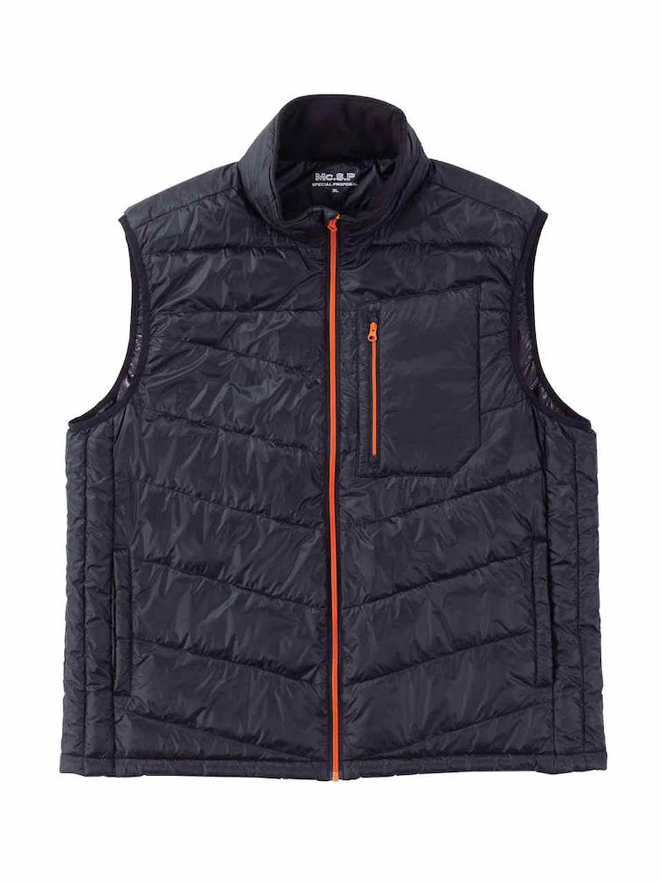 ヒーターベスト 大きいサイズ メンズ 電熱 暖か 中わたベスト 胸