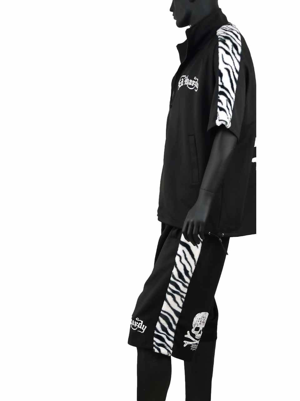 半袖ジャージ 上下 大きいサイズ メンズ ドクロ スカル セットアップ