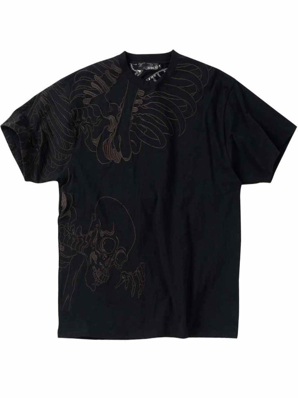 Tシャツ ドクロ 大きいサイズ メンズ 餓者髑髏 がしゃどくろ スカル