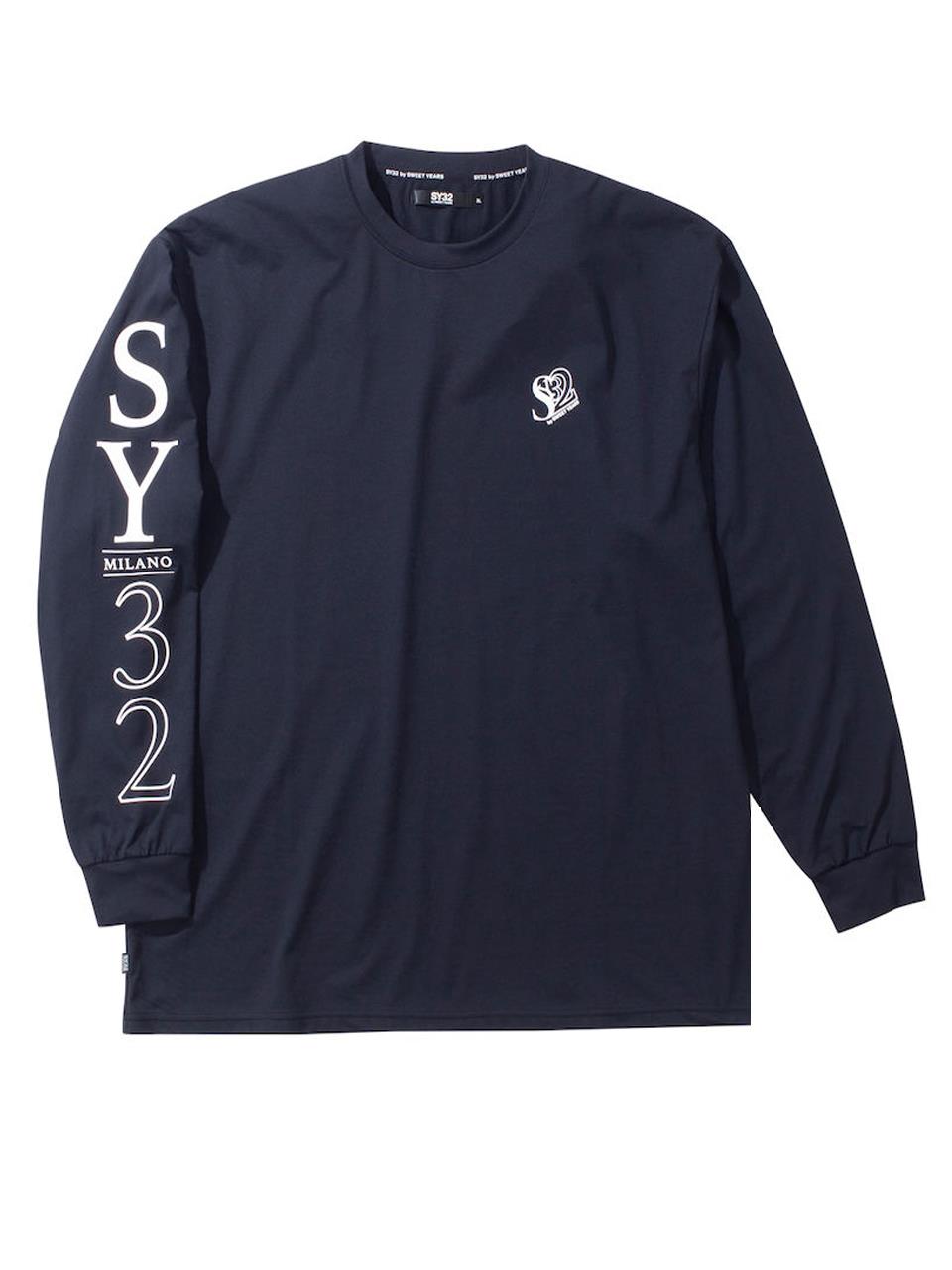 長袖Tシャツ SY32 大きいサイズ メンズ ロンT ブランドロゴ