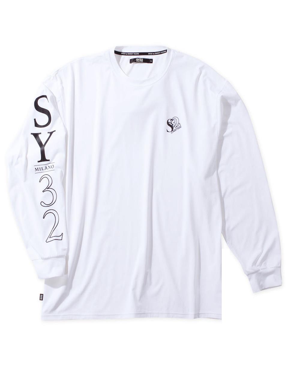 長袖Tシャツ SY32 大きいサイズ メンズ ロンT ブランドロゴ