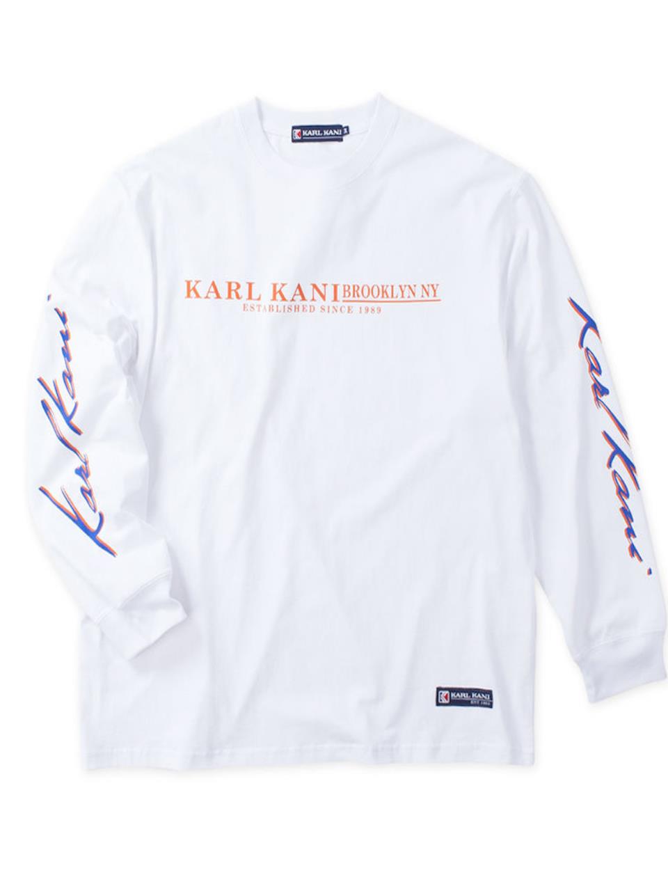 長袖Tシャツ ロゴプリント 大きいサイズ メンズ KARL KANI ロンT