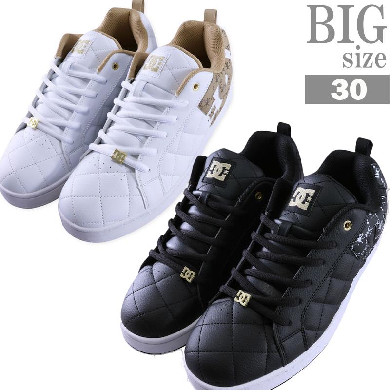 スニーカー 大きいサイズ メンズ DCSHOES キルティング お洒落 デザイン シューズ 刺繍 C070225-02 スニーカー 大きいサイズ メンズ DCSHOES キルティング お洒落