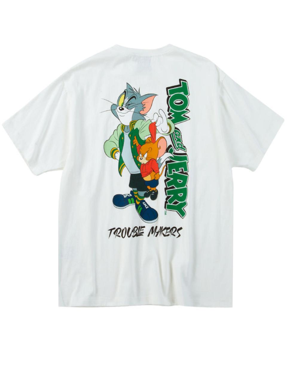 Tシャツ トムとジェリー 大きいサイズ メンズ プリントT 胸ポケット