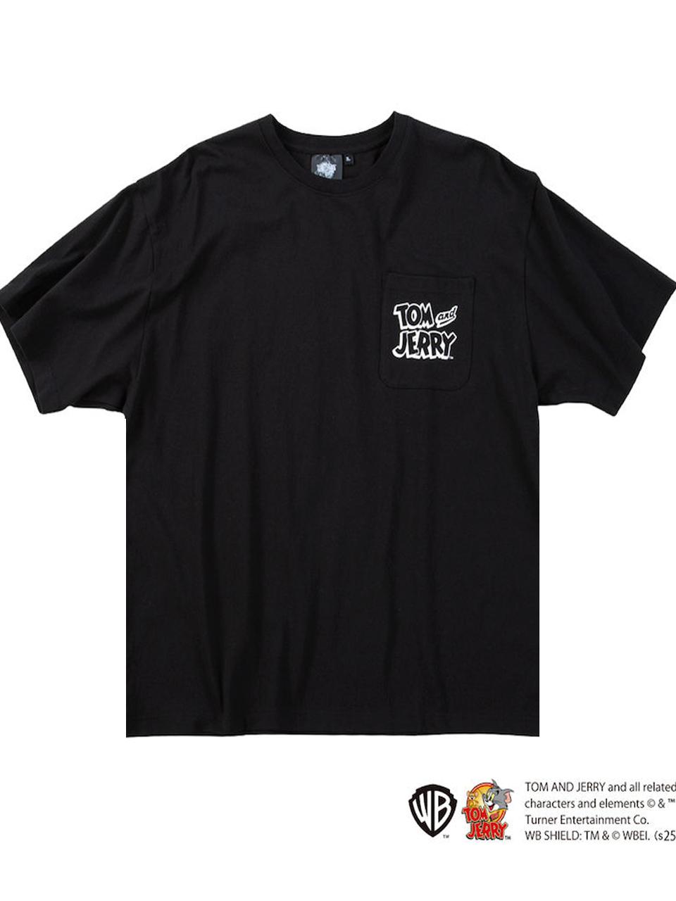 Tシャツ トムとジェリー 大きいサイズ メンズ プリントT 胸ポケット