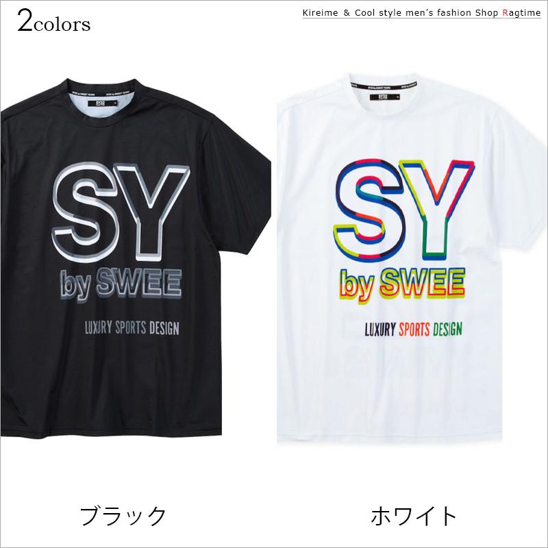 新品未使用 SY32 Tシャツ L プリントTシャツ SY32 大きいサイズ メンズ ビッグロゴ 襟裏消臭テープ