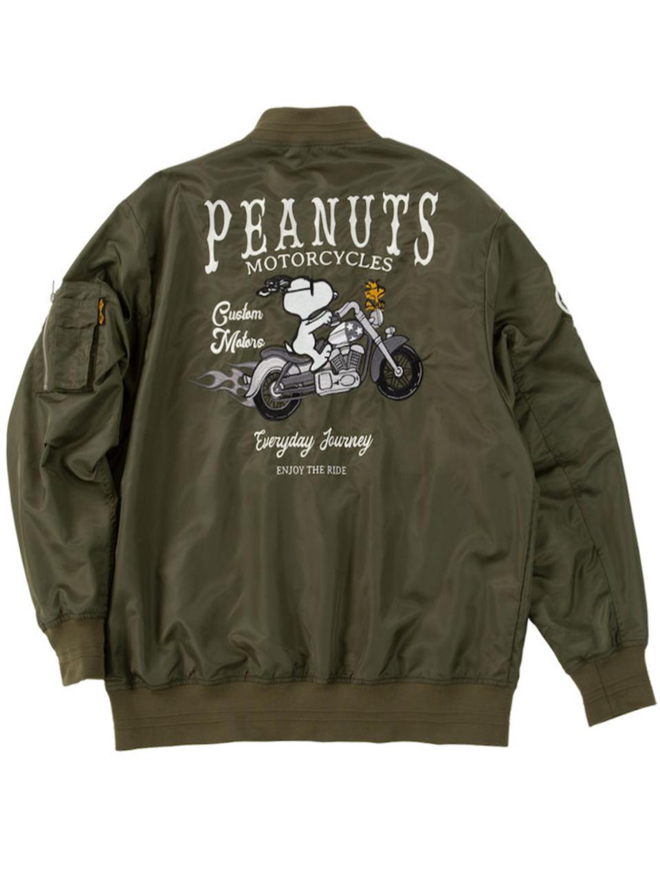 MA1ジャケット スヌーピー SNOOPY 大きいサイズ メンズ ブルゾン