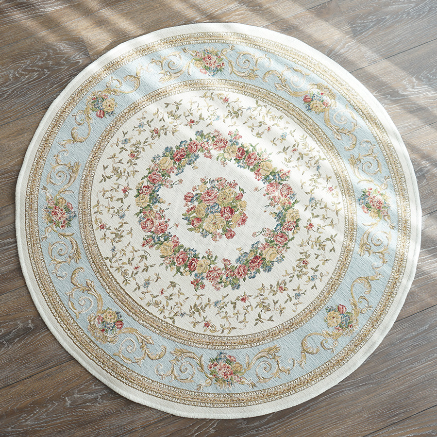 サヤンサヤン 直径 90cm 円形 ラグ マット 北欧 カーペット おしゃれ