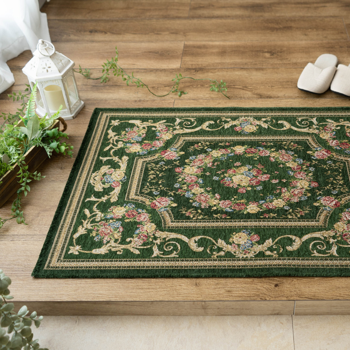 サヤンサヤン おしゃれ 玄関マット 120 緑 など8 色ラグマット 北欧