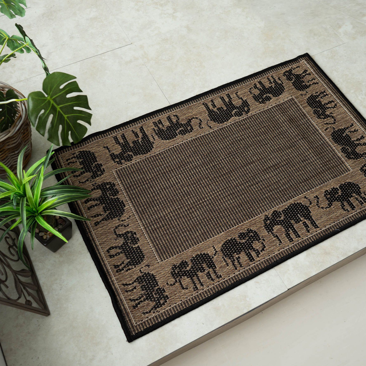 玄関マット おしゃれ な アジアン 屋内 室内 マット 50x80 ブーム ち