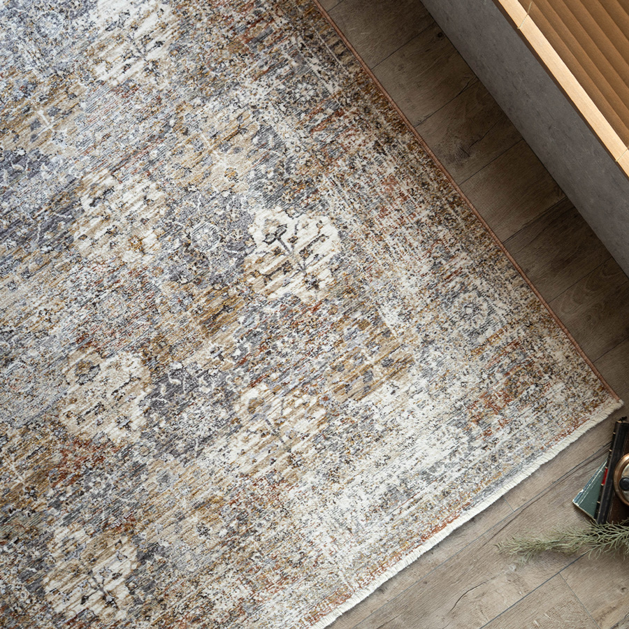 サヤンサヤン ラグ 3畳 用 ビンテージ 風 200x250cm 高密度 おしゃれ