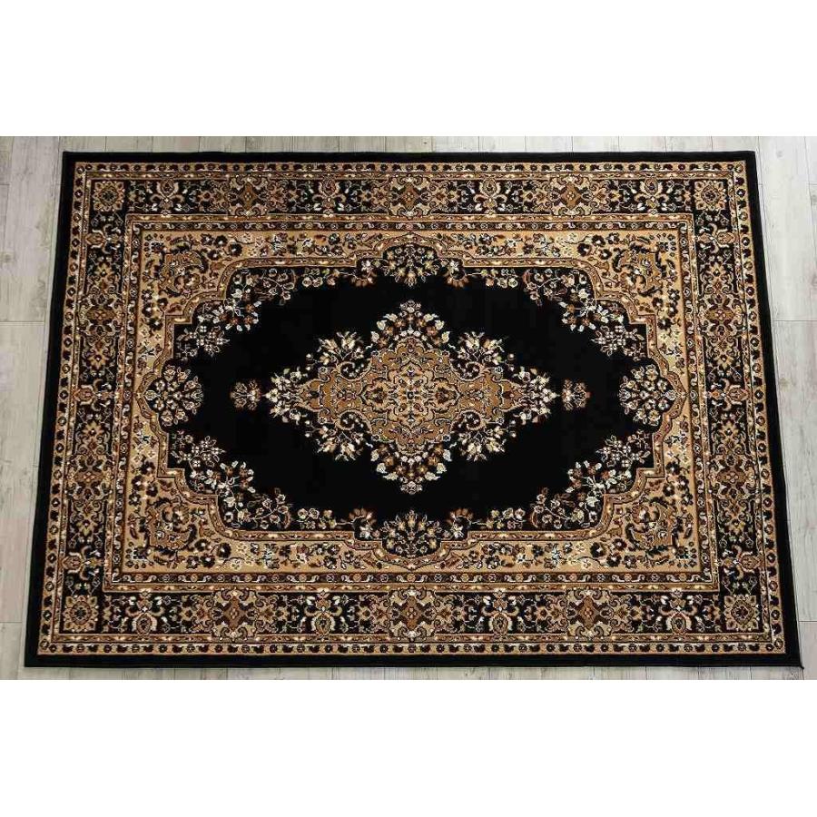 絨毯 じゅうたん 約 6畳 用 レッド ブラック ラグマット ペルシャ絨毯 柄 ベルギー絨毯 235×320｜ragmatst｜04