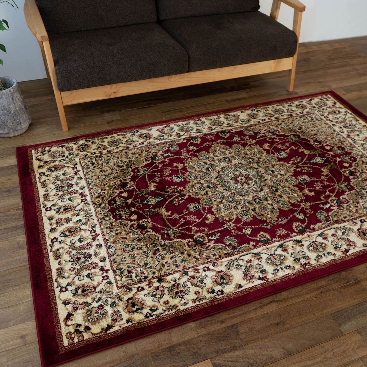 ラグ 絨毯 直輸入！トルコ製のお得な 絨毯 2畳 じゅうたん 200x200cm 