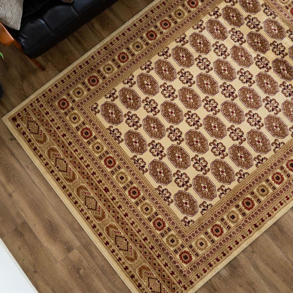 ラグ 3畳 用 絨毯 200×250 高級 ウィルトン織 ボハラ 柄 ラグマット じゅうたん 長方形 カーペット ラグマット