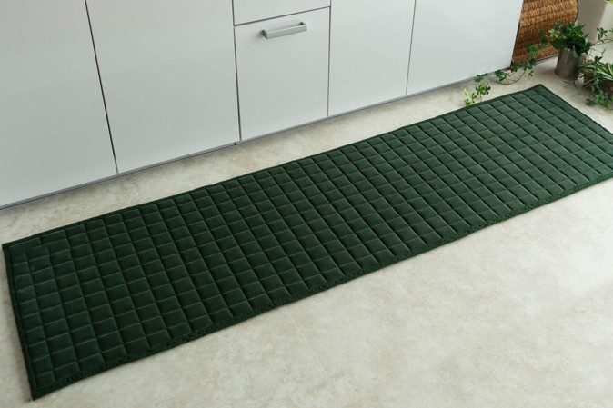 キッチンマット 180 洗える ロングマット 50×180 グリーン ラグマット 北欧 マット 絨毯 おしゃれ かわいい｜ragmatst｜03