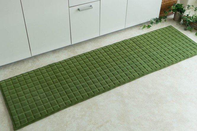 キッチンマット 180 洗える ロングマット 50×180 グリーン ラグマット 北欧 マット 絨毯 おしゃれ かわいい｜ragmatst｜02
