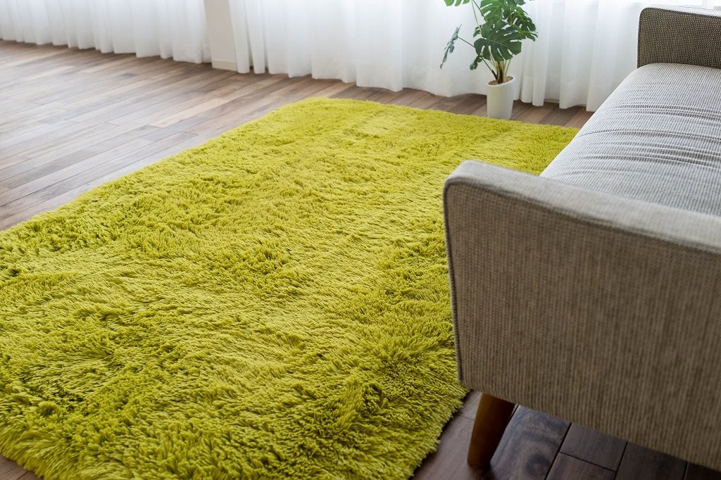 ラグ  洗える 絨毯 リビング 130×190 1.5畳 ラグマット グリーン 緑 じゅうたん シャギーラグ 長方形 送料無料 カーペット｜ragmatst｜04